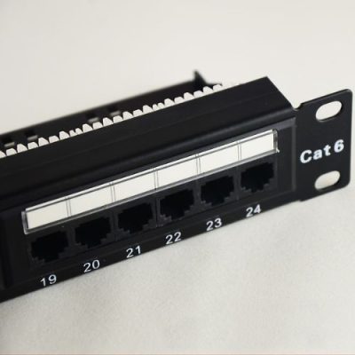Unshielded Cat6 24-Port Patch Panel