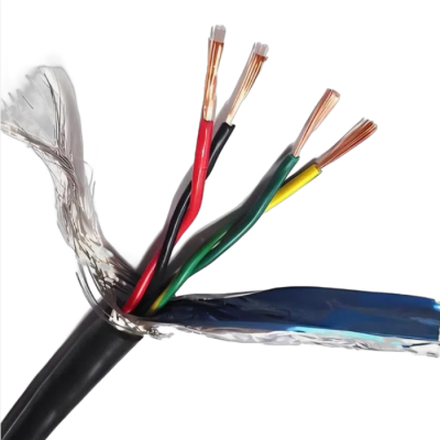 Controlled flexible cable shielded twisted pair4-core